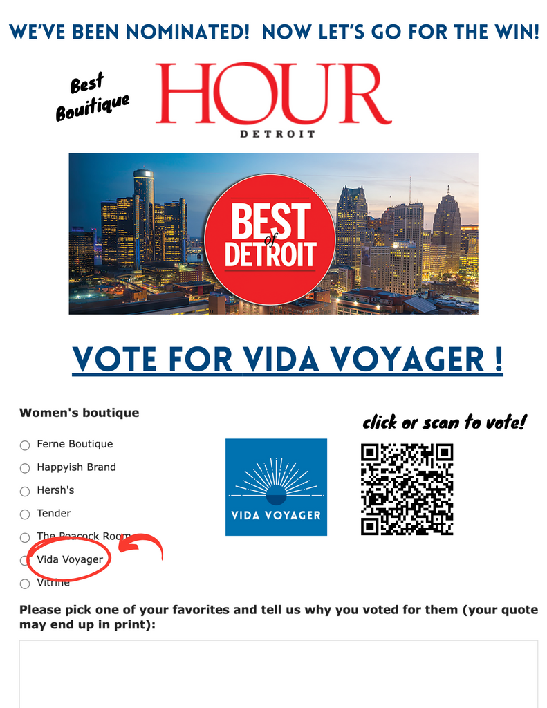 Vote for Vida Voyager!