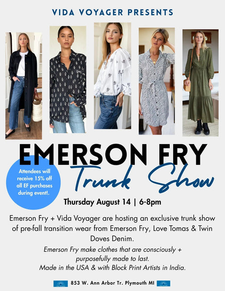 TRUNK SHOW w/ EMERSON FRY